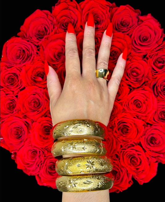 Jumbo Diamond Cut Bangles