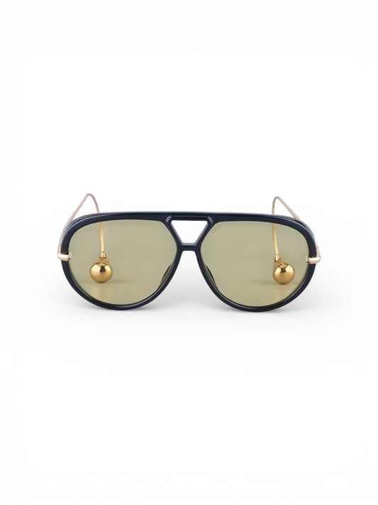 Amber Aviator Sunglasses