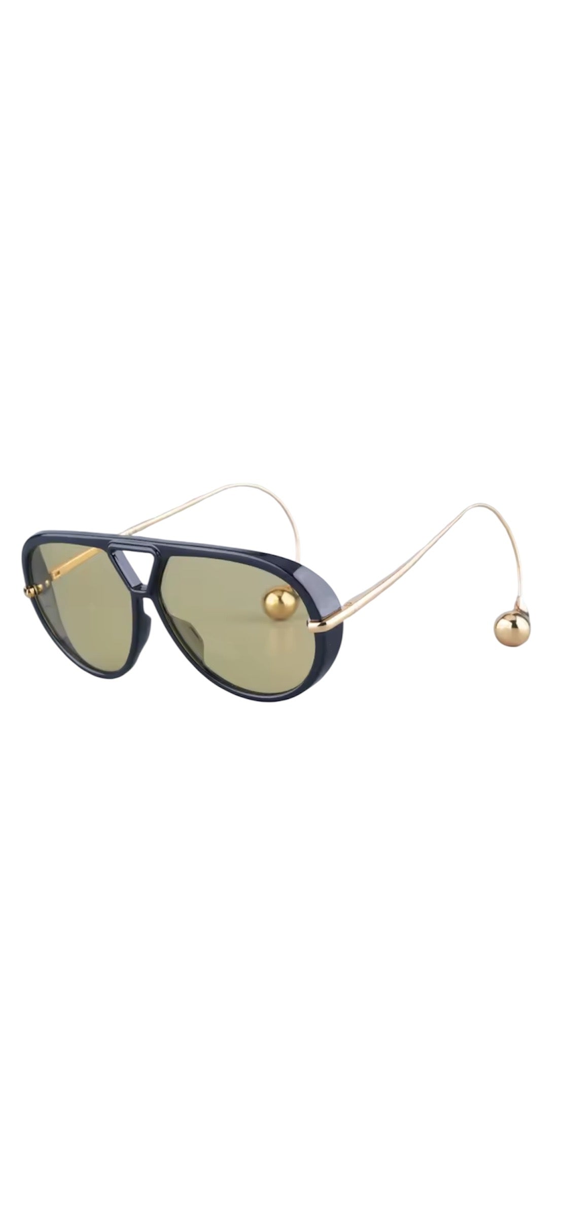 Amber Aviator Sunglasses